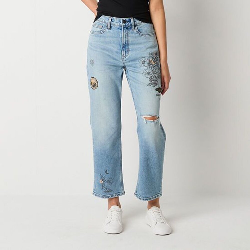 ARIZONA JEAN CO. Women's Highest Rise Straight Leg Jean Size 6 In Med Cobalt